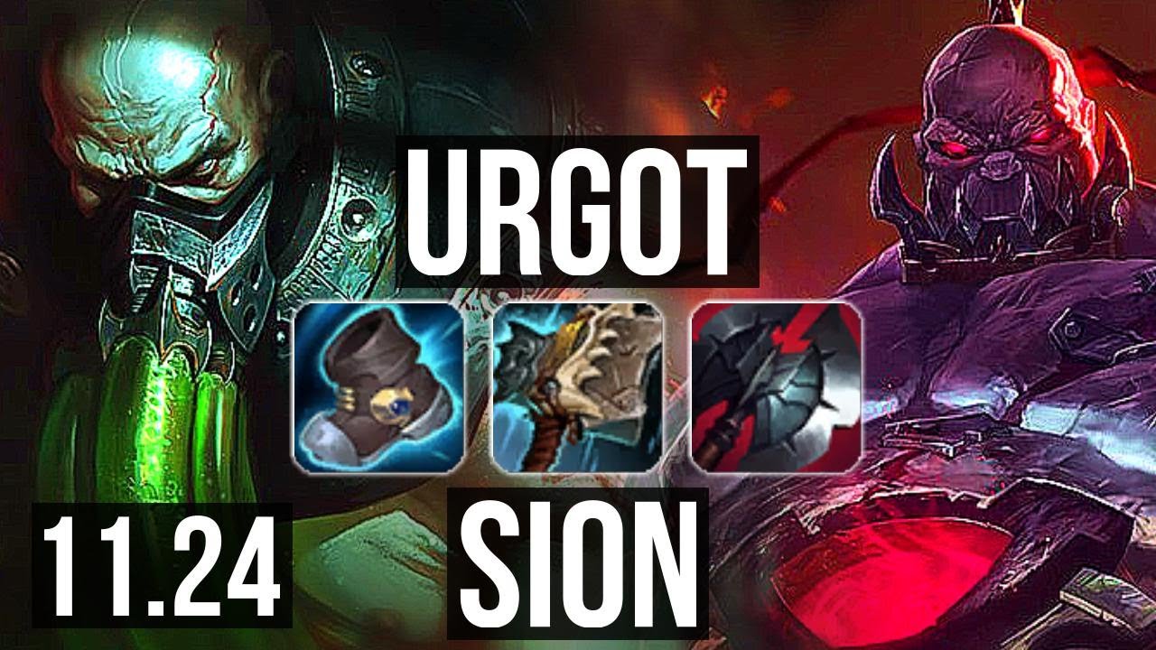 URGOT vs SION (TOP) | 8 solo kills, 1.0M mastery | NA Diamond | 11.24