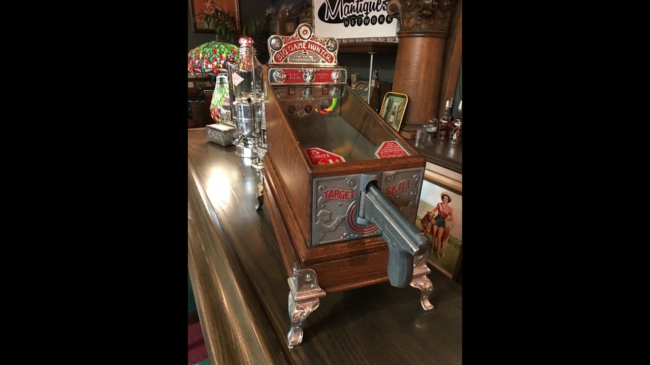 1927 ABT Big Game Hunter Shooting Gallery Coin Op Arcade Game SOLD FOR   $4,295