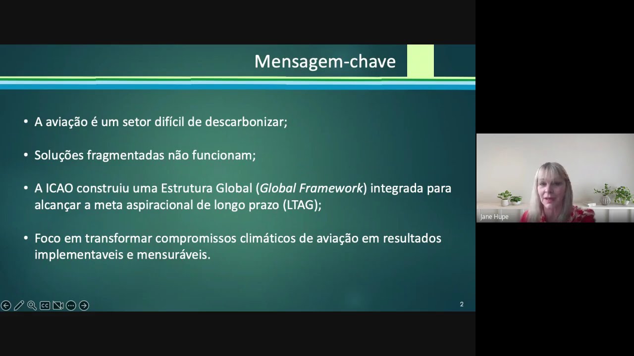 Da ambição à implementação: A arquitetura global da Aviação Sustentável