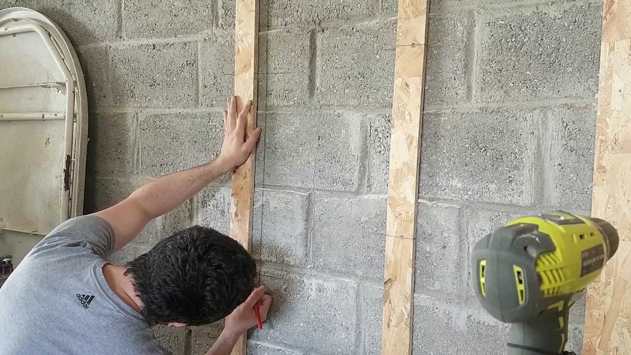 comment pose des traverse pour les plaque D'OSB sur du parpaing partie 2