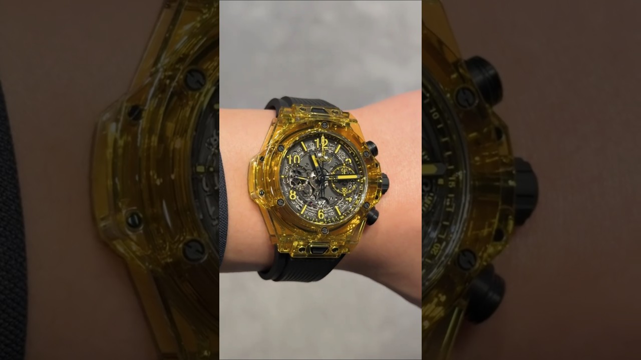 Hublot Yellow Sapphire Watch ⌚ 💛 