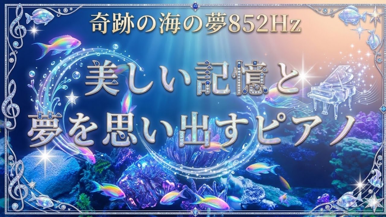 【本質の美しい光の記憶へ】心の奥に眠る輝きを呼び覚ます幻想の海と417Hz/Dreamy Nostalgia