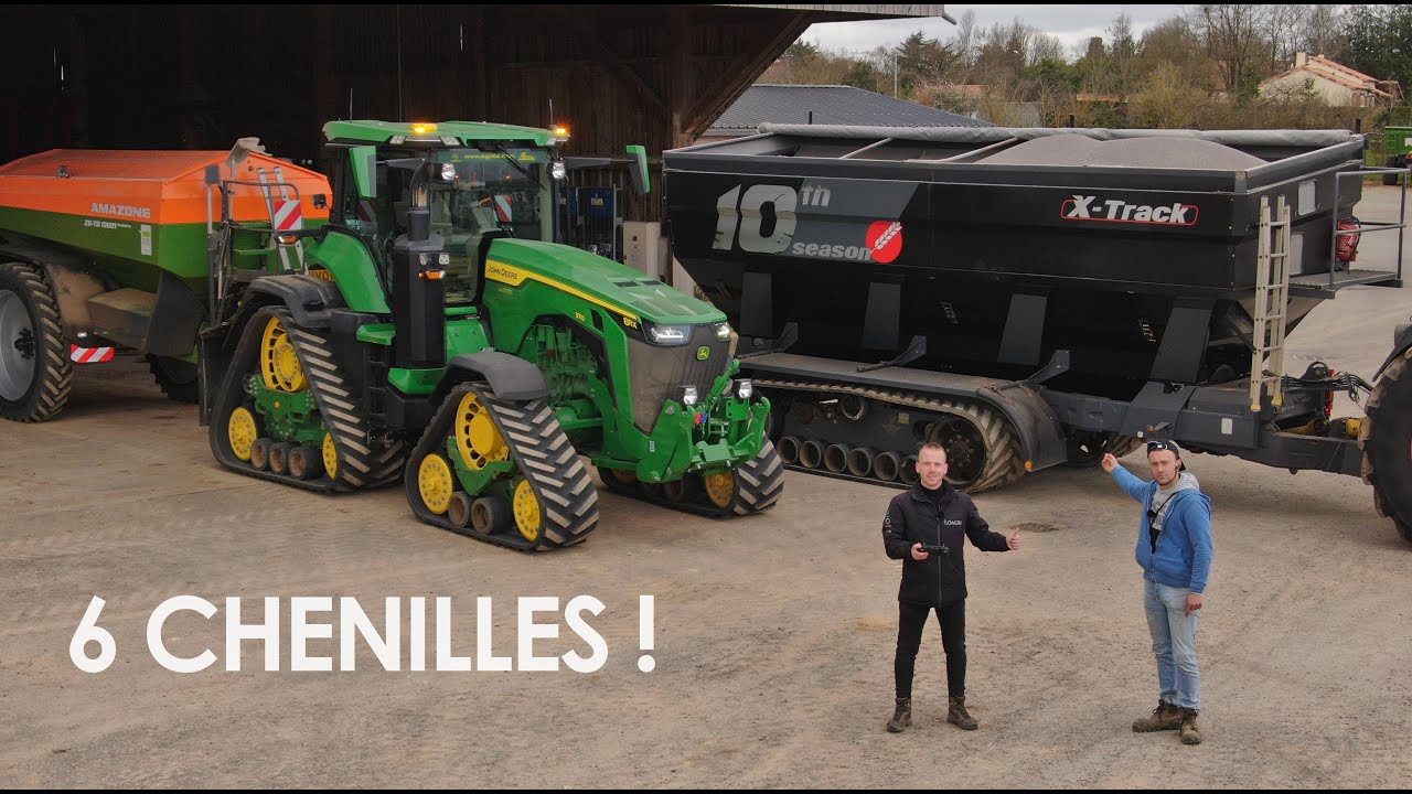 😱😍 6 CHENILLES &agrave; l'ENGRAIS avec 8RX - TRANSBO & AMAZONE ! 💪