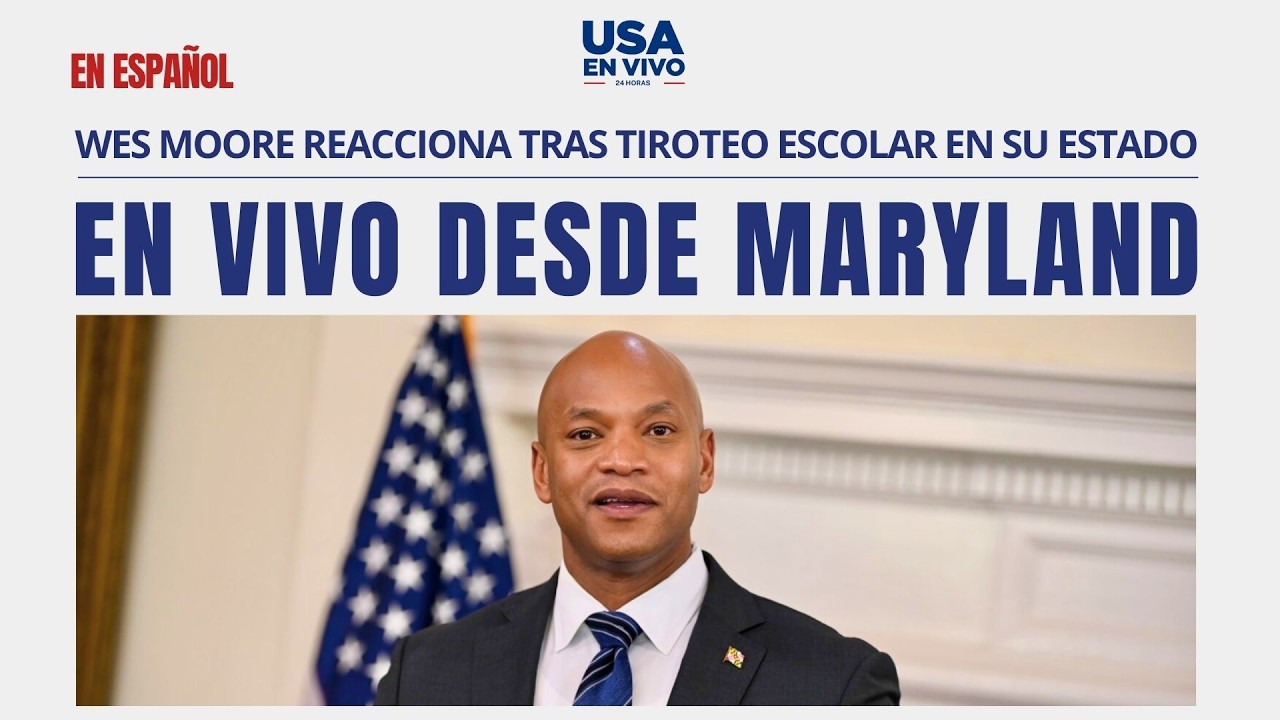 EN VIVO Wes Moore aborda el Estado del Estado en Maryland tras tiroteo en escuela | USA EN VIVO 🔴