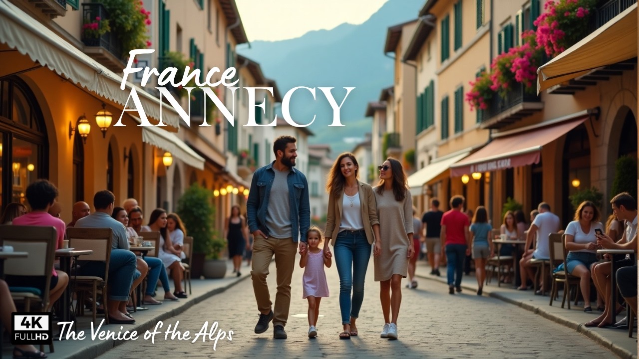 Annecy, France Unveiled: A Walking Tour Through Time, 4k 120