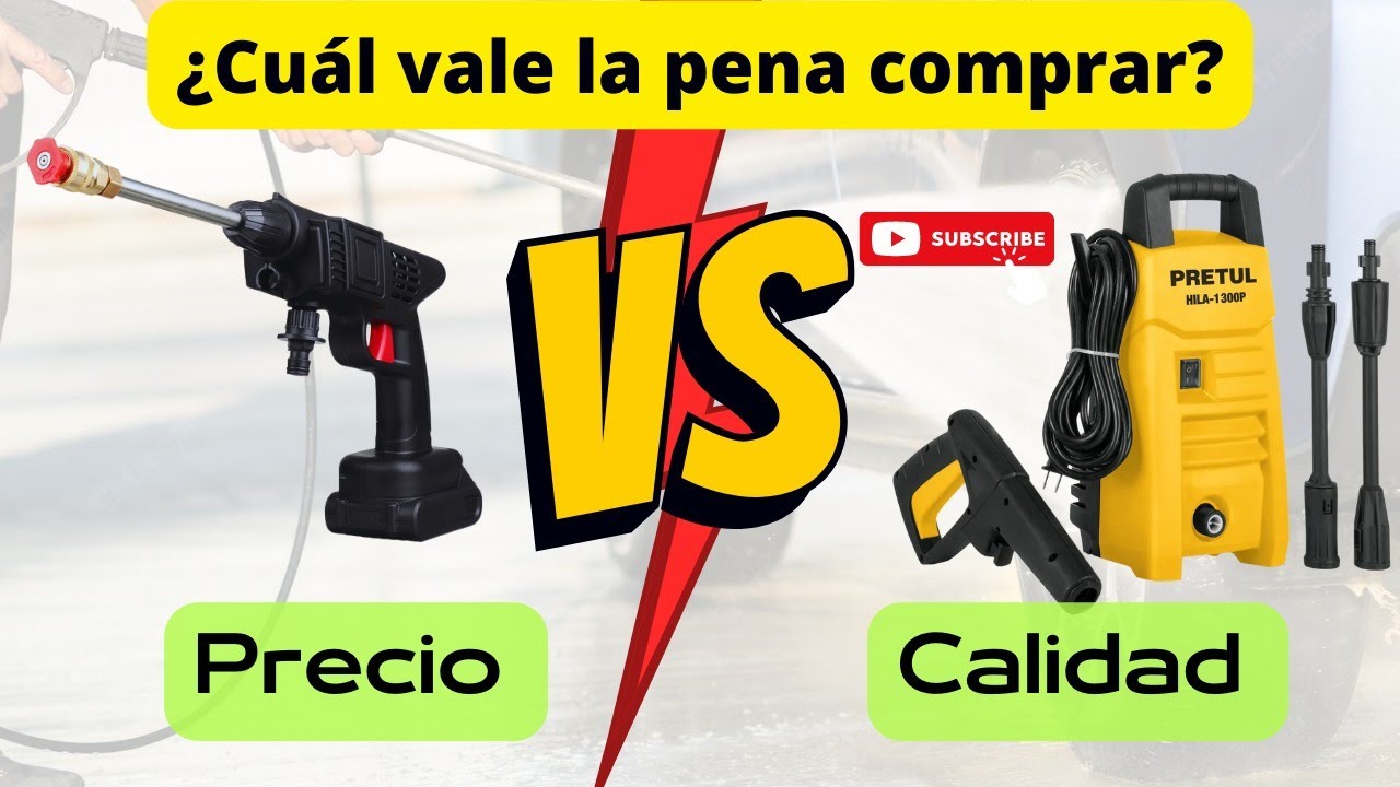 Hidrolavadora portatil recargable VS Hidrolavadora Pretul 1300psi 😱💧💦/que hidrolavadora es la mejor?