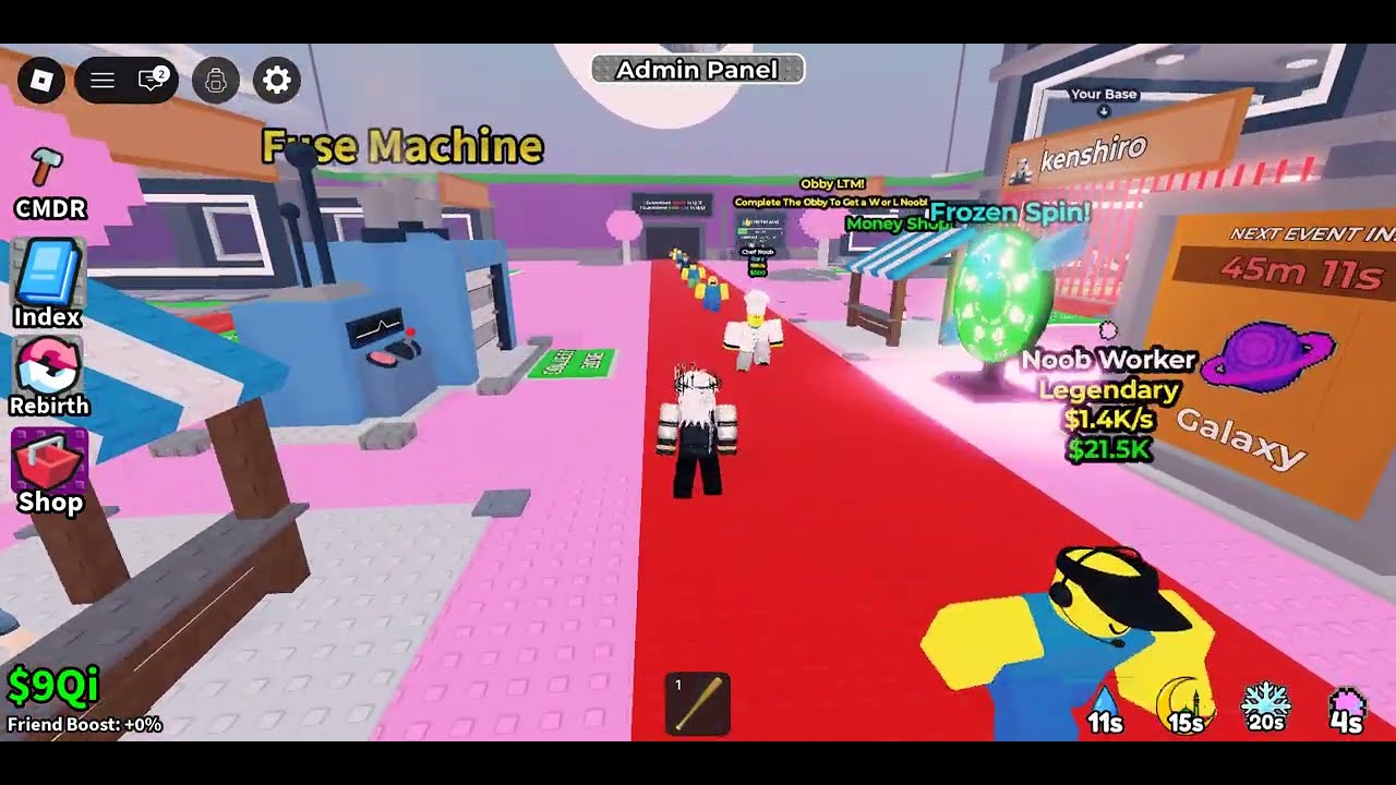 steal a noob admin absue