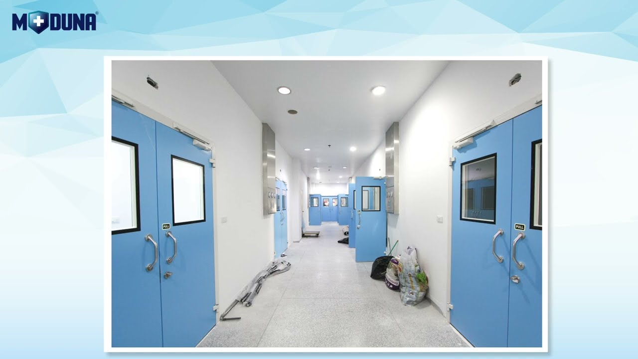ติดตั้้งผนัง Moduna Compact Laminate โรงพยาบาลสมุทรปราการ (Negative Room)