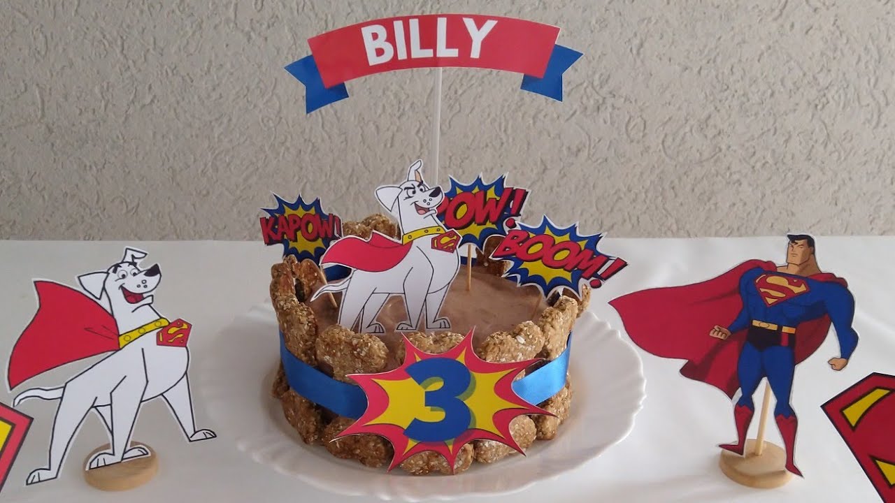 Bolo De Banana e Aveia com Recheio para Pet para aniversário @Lá em Casa-Kaká Magalhães
