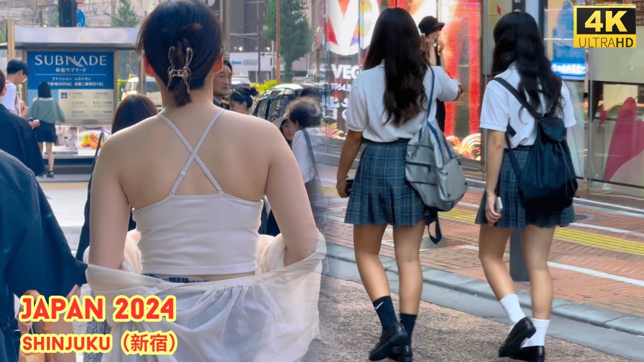4k hdr japan travel 2024 | Walk in Shinjuku（新宿）Tokyo Japan | City ambience Nature for relaxing