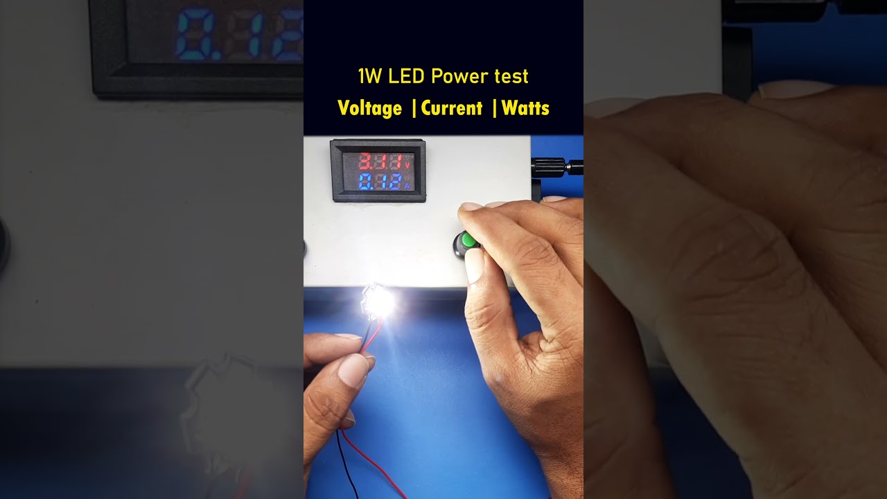 1W LED power test 🔥🔥