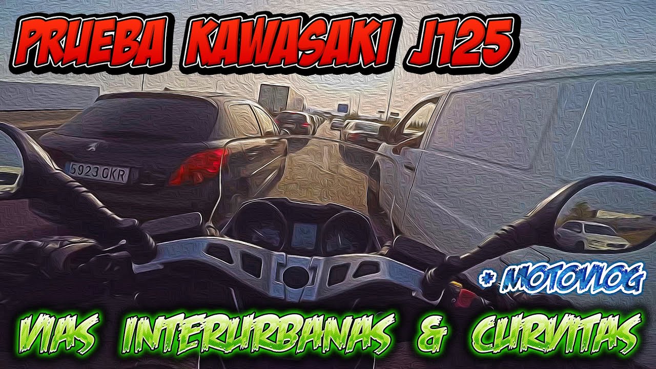 Prueba Kawasaki j125 - Vías InterUrbanas & Curvas + MotoVlogG Por Qué Pasarnos a las 2 Ruedas