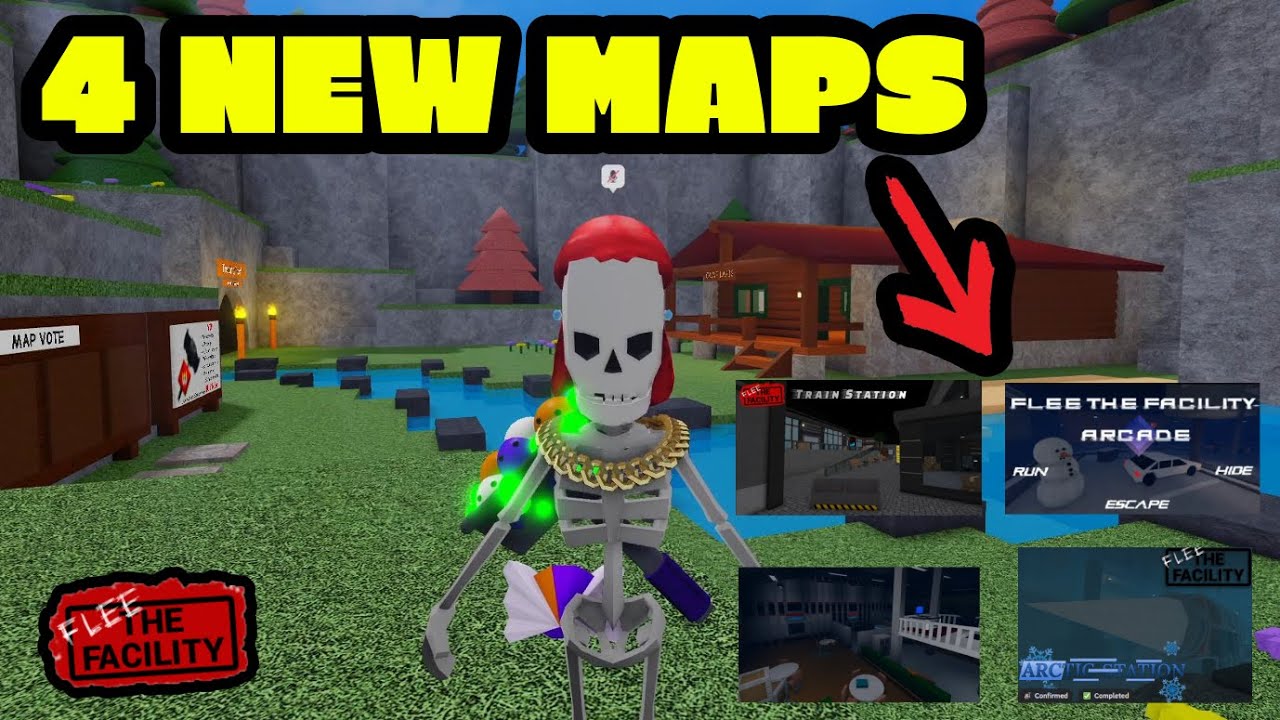4 NEW MAPS CONFIRMED IN FLEE THE FACILITY!