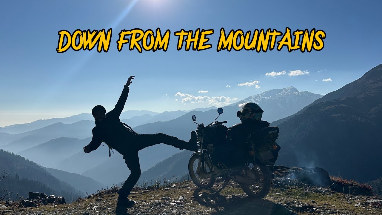 Leaving the High Mountains Behind 🏔️ |bairagarh  ➜ Pathankot Ride on RX135