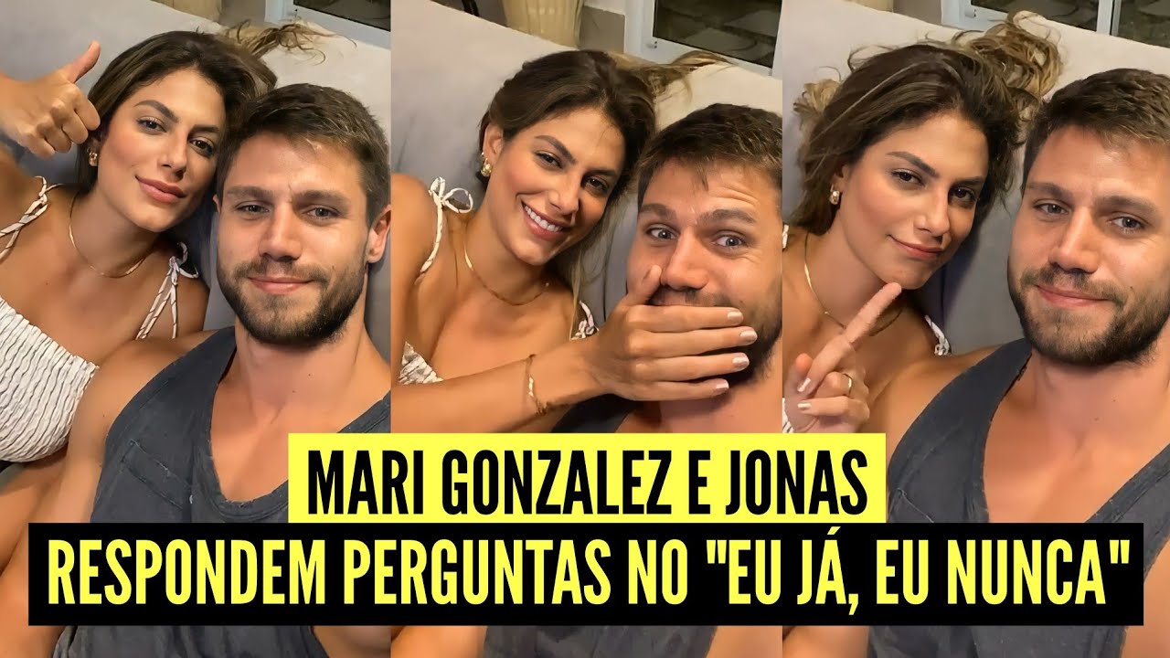 Mari Gonzalez e Jonas fazendo o 