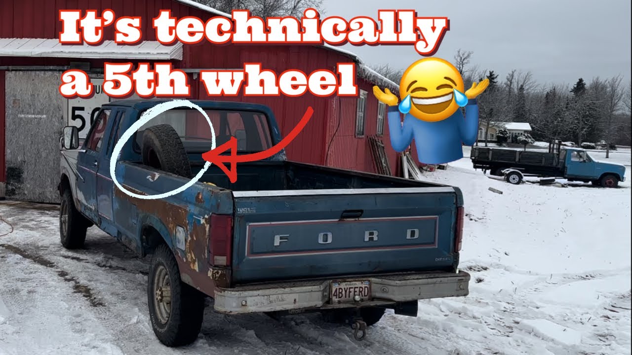 How to build a bed mounted spare tire carrier on the cheap! Old Classic Truck Retrofits!
