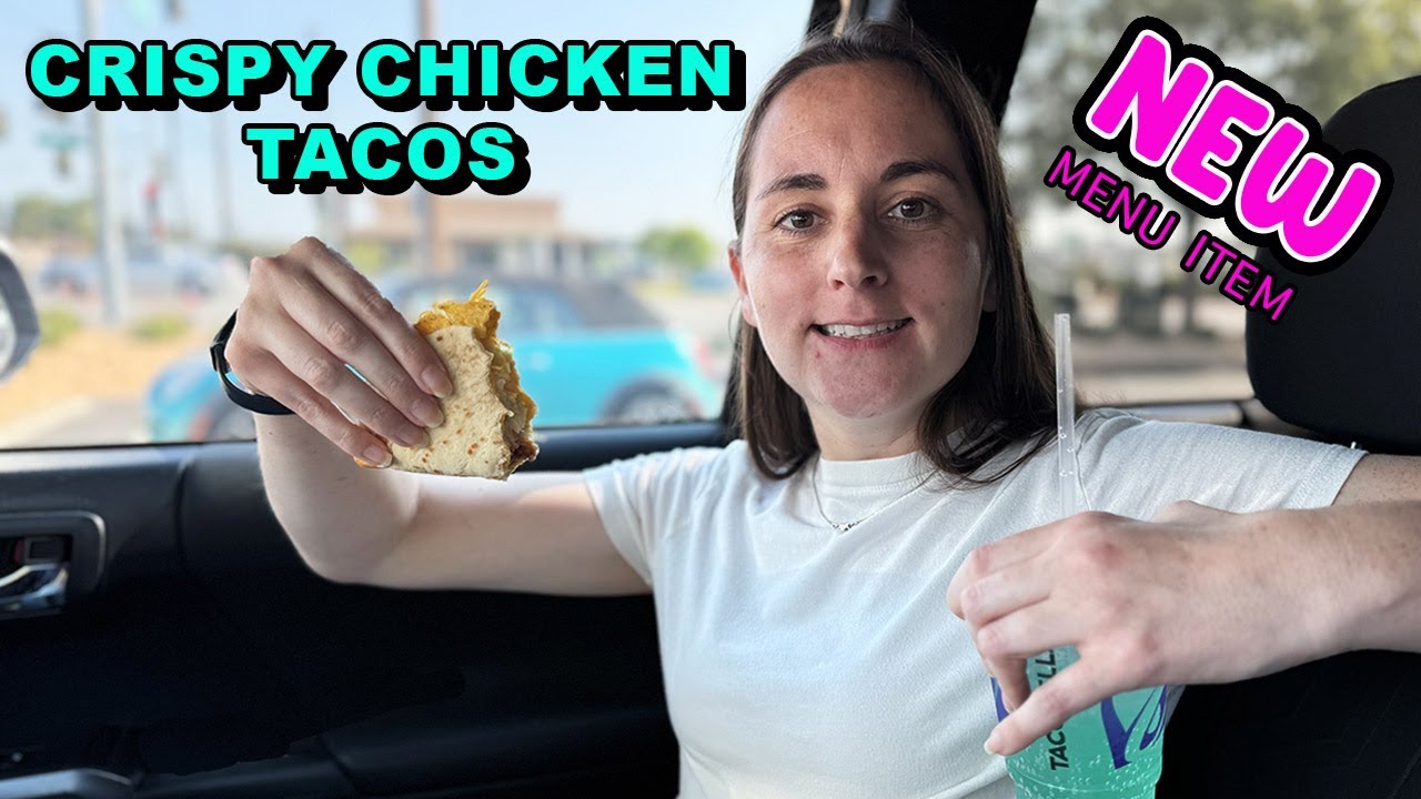Trying Taco Bell's Crispy Chicken Tacos for the First Time!