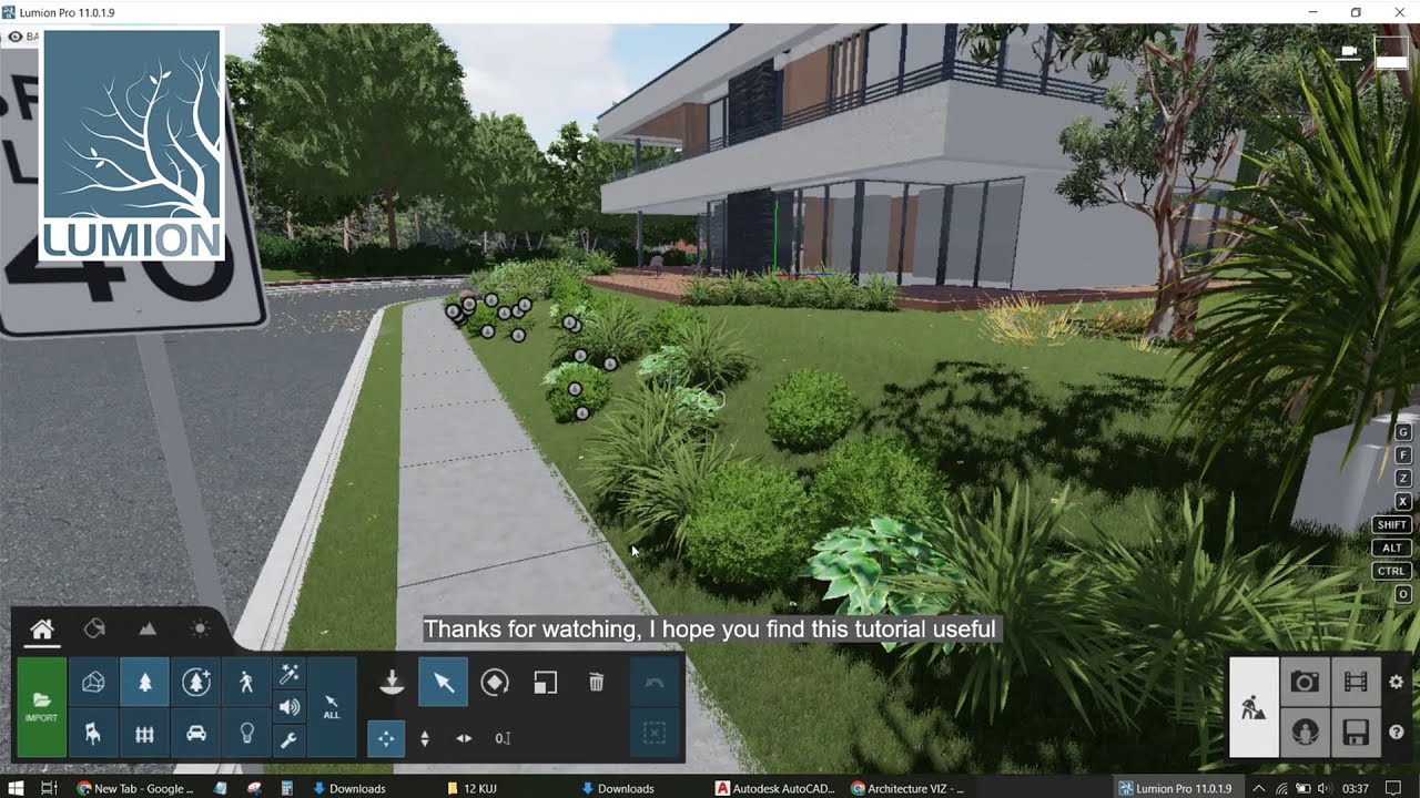 Rotate, rescale and place a group of vegetation in Lumion - Beginner Tutorial