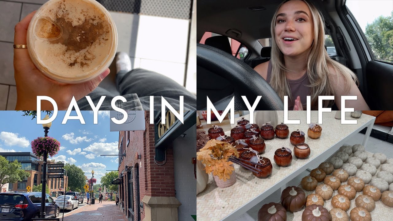VLOG | exploring dc, new hair, days off work, pumpkin coffees