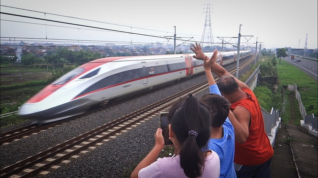 Indonesian Bullet Train WHOOSH in Bandung, West Java