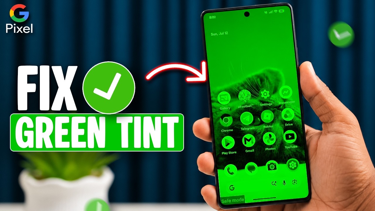 Зеленый оттенок на экране Google Pixel! Попробуйте это, пока не стало хуже!