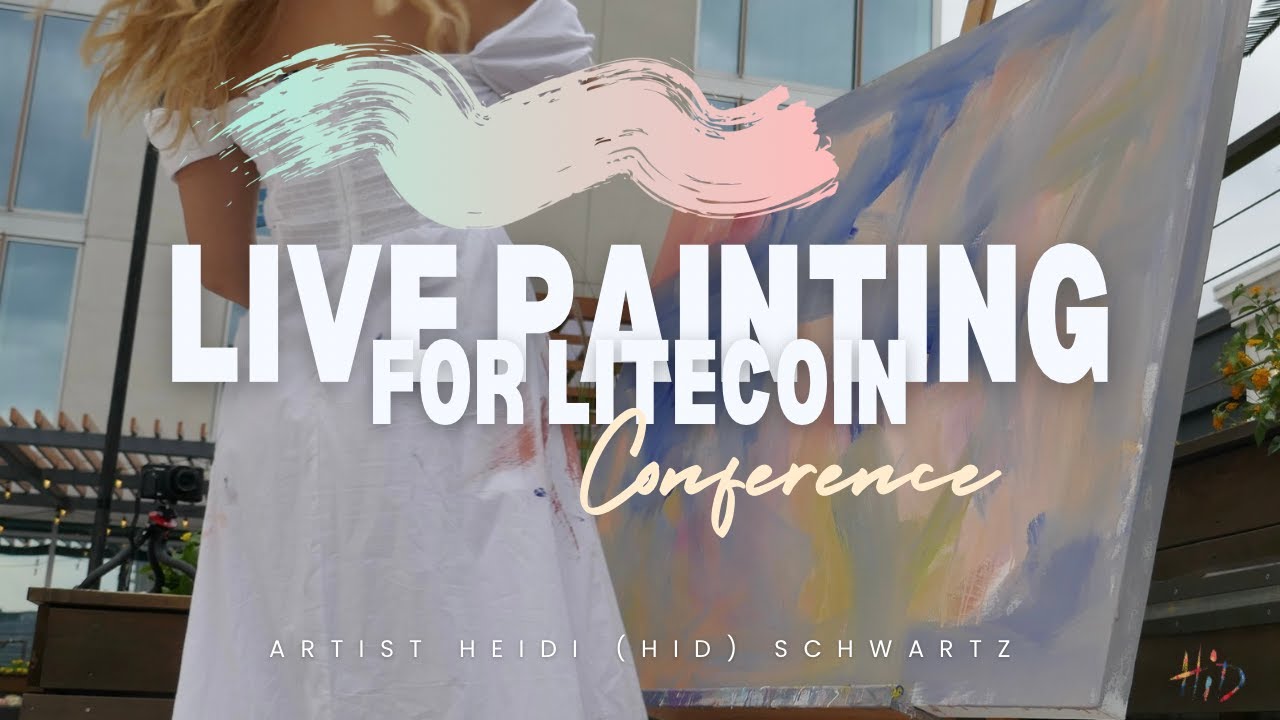 Live Painting by Heidi (HiD) Schwartz at the Litecoin Summit in Nashville: Auctioned in Litecoin!