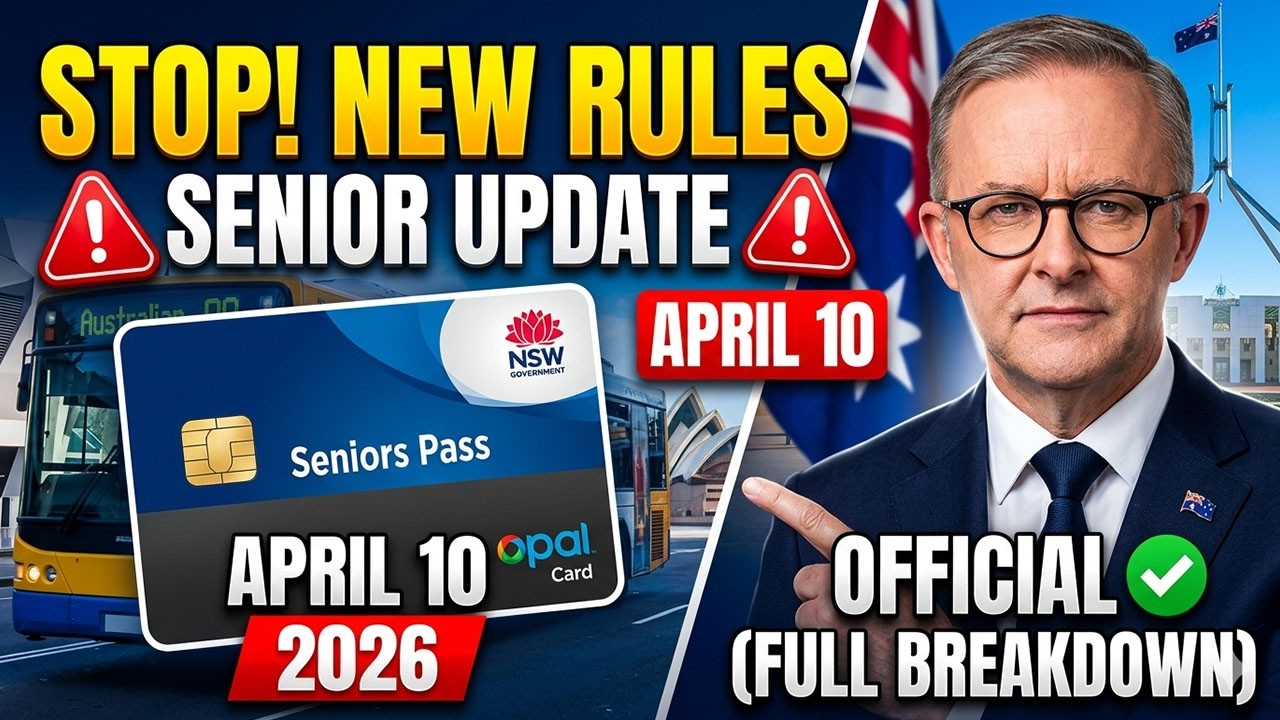 🚨 Australia Senior Bus Pass Update April 10, 2026 | New Travel Rules Explained (Full Breakdown)