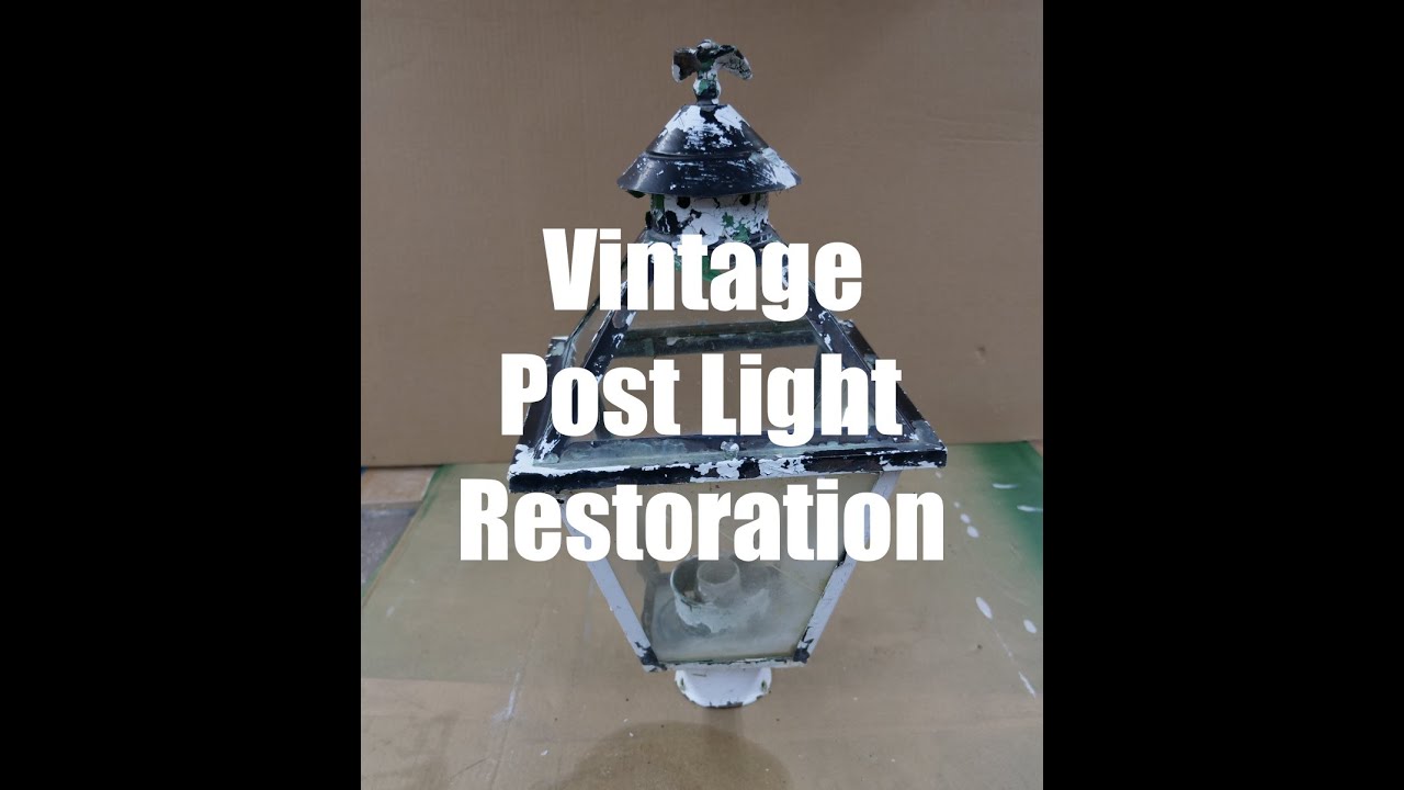 1961 Vintage Post Light Restoration