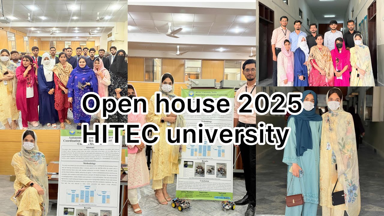 Open house 2025 | Bio Medical Deprt | Computer Engineering Deprt |Hitec university Taxila|#2025#vlog