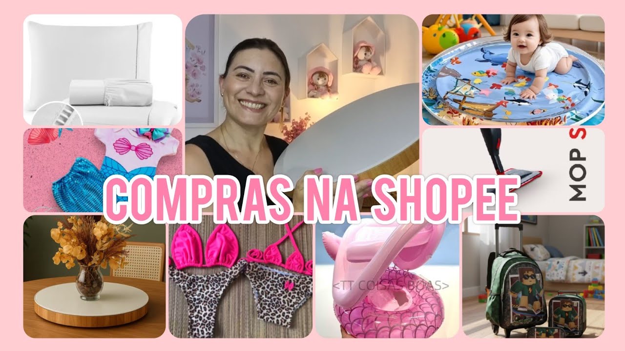 COMPRAS NA SHOPEE PARA CASA/PARA MIM/DECORAÇÃO/ENXOVAL/MATERIAL ESCOLAR/MODA PRAIA#achadinhos#shopee