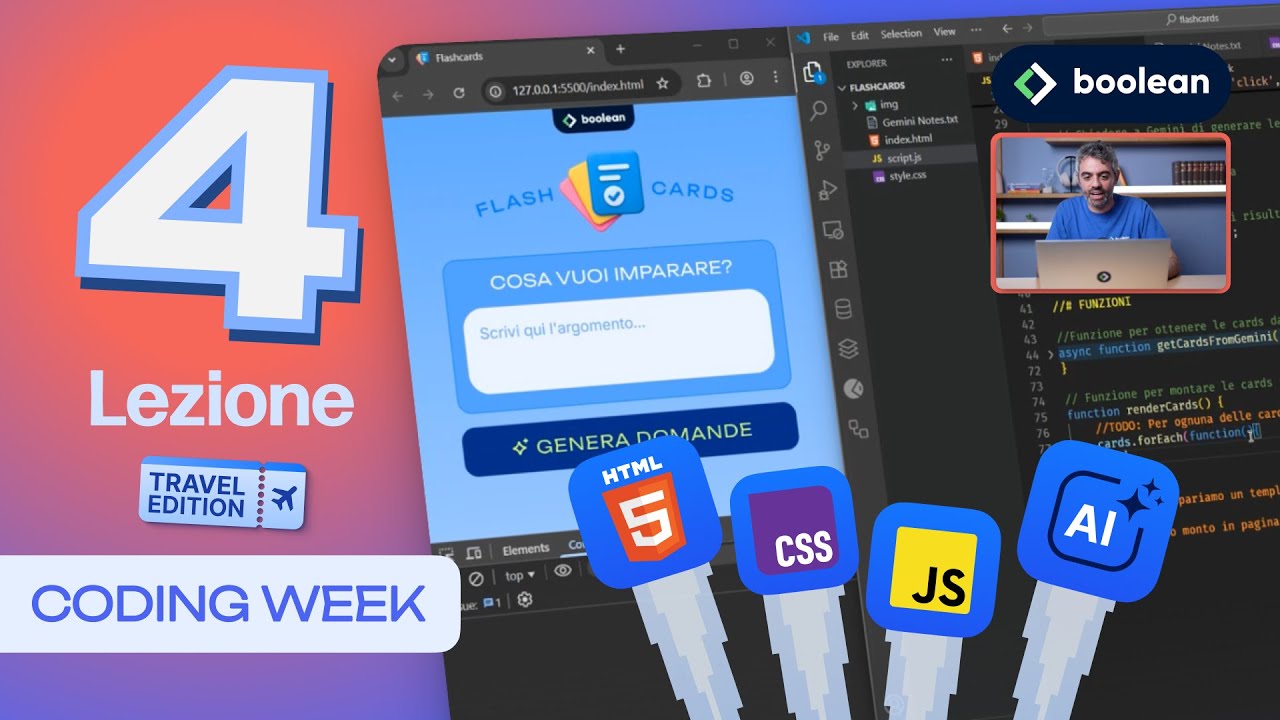 Coding Week 2025 - Lezione 4 - Creiamo l'app Flashcards AI