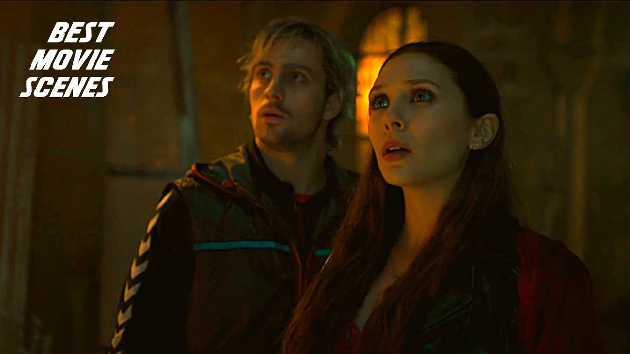Ultron Meets Scarlet Witch & Quick Silver(the Twins) - Avengers: Age of Ultron (2015)