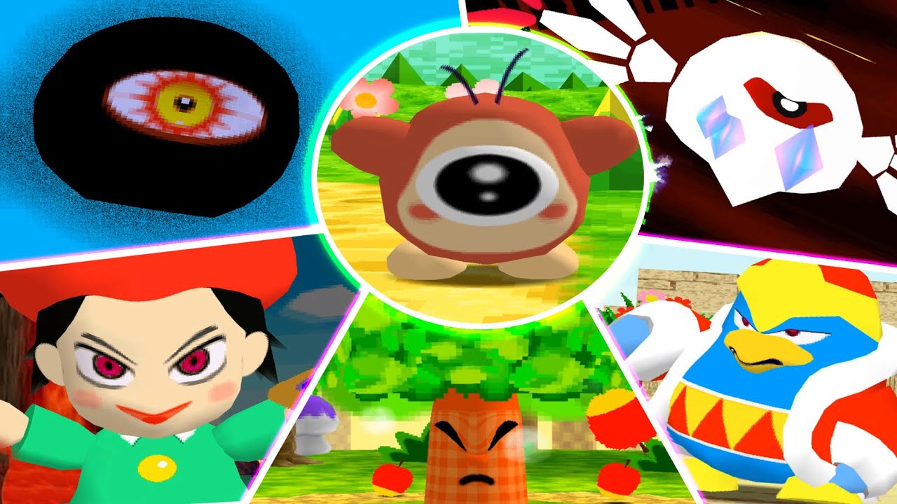 Kirby 64: The Crystal Shards All Bosses (N64) [ No Damage ]