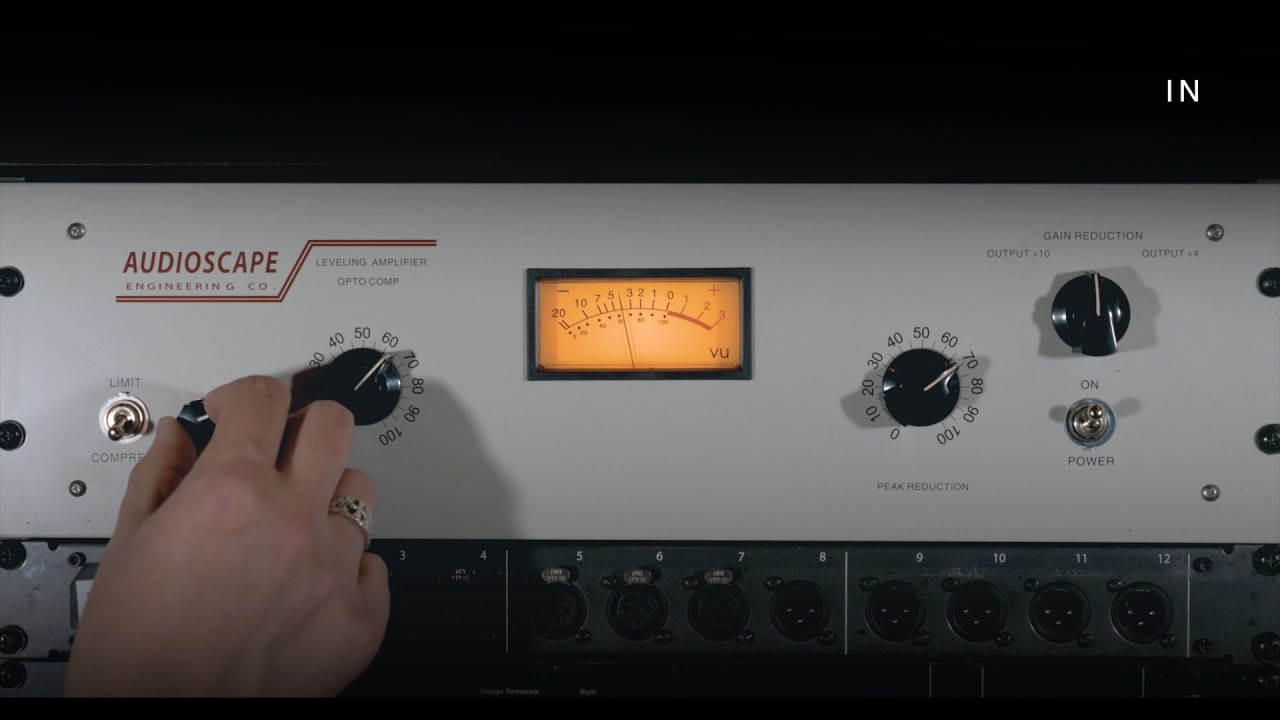 AudioScape - OPTO COMP Official Demo - Legendary Optical Tube Compressor