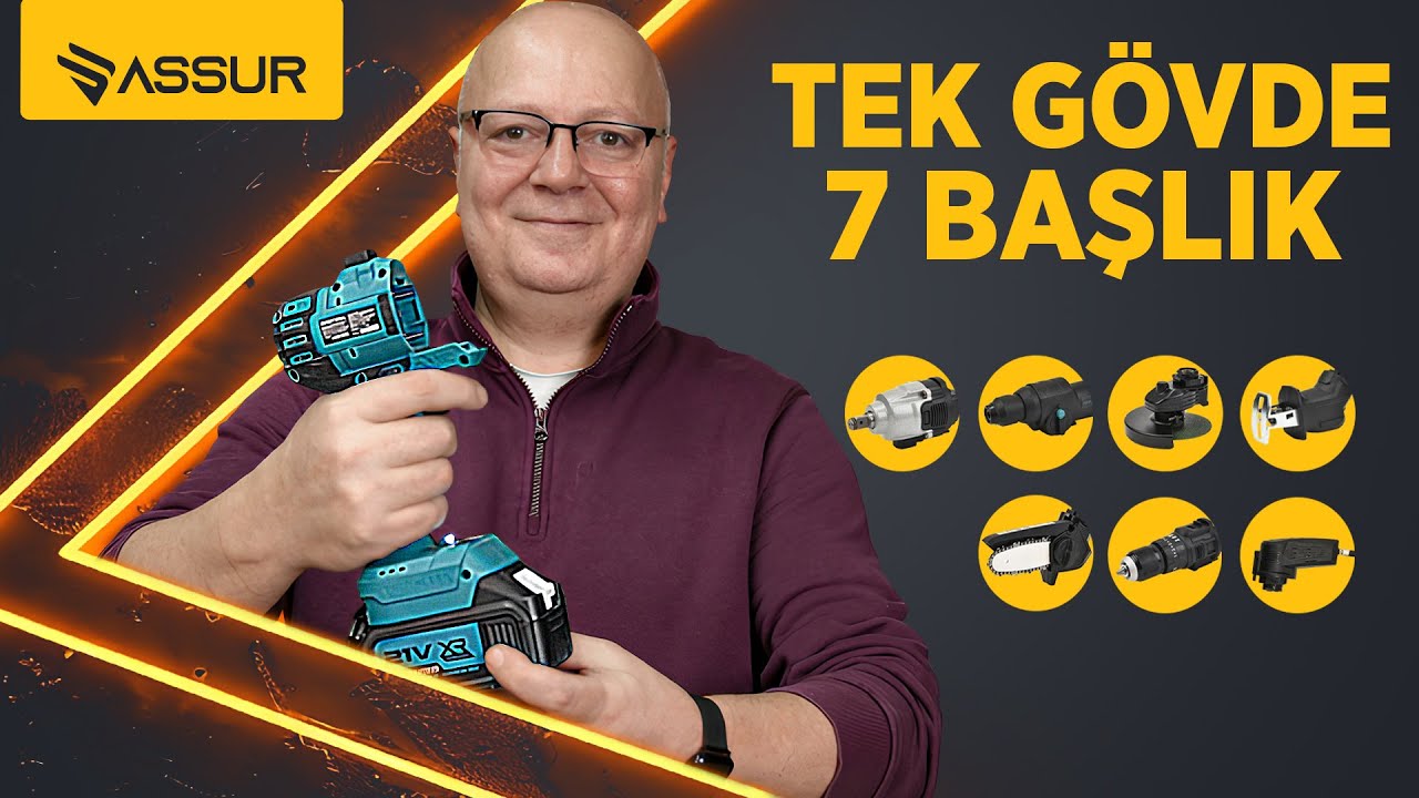 ASSUR 7 BAŞLIKLI MAKİNE SETİ - TAŞINABİLİR ATÖLYE