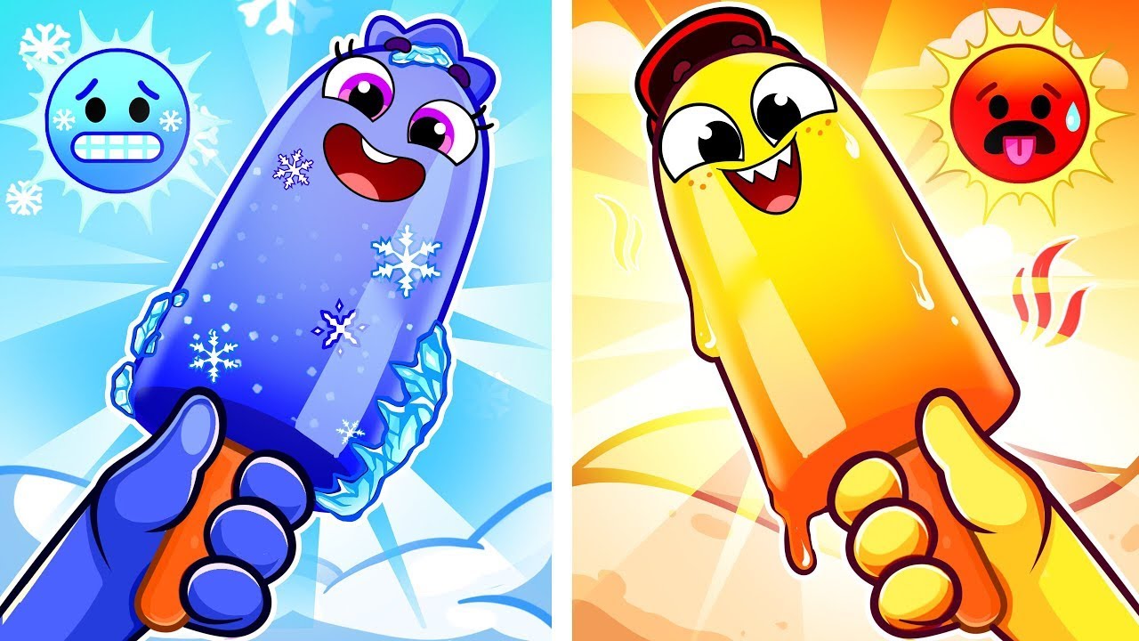 ❄️Hot and Cold Song! ☀️ Let’s Learn Opposites