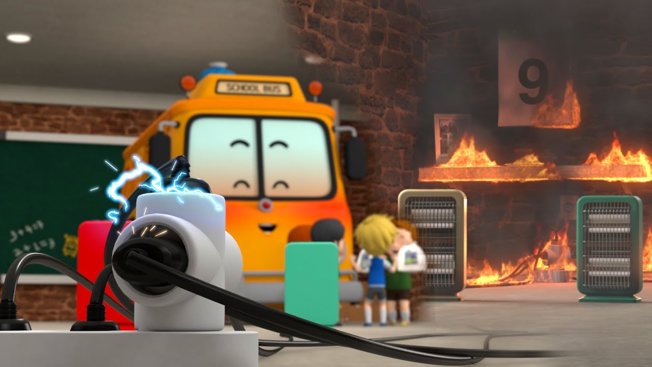 Jangan Terluka School B│Pelajari Tip Keselamatan Dengan│Episode Bus│Robocar POLI TV Bahasa Indonesia