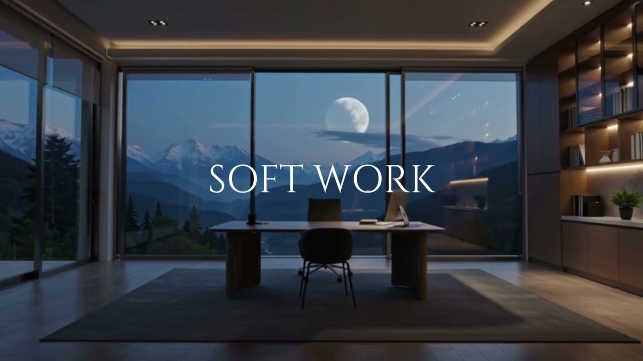 Modern Work Beats | Electric Glow In the Midnight Flow
