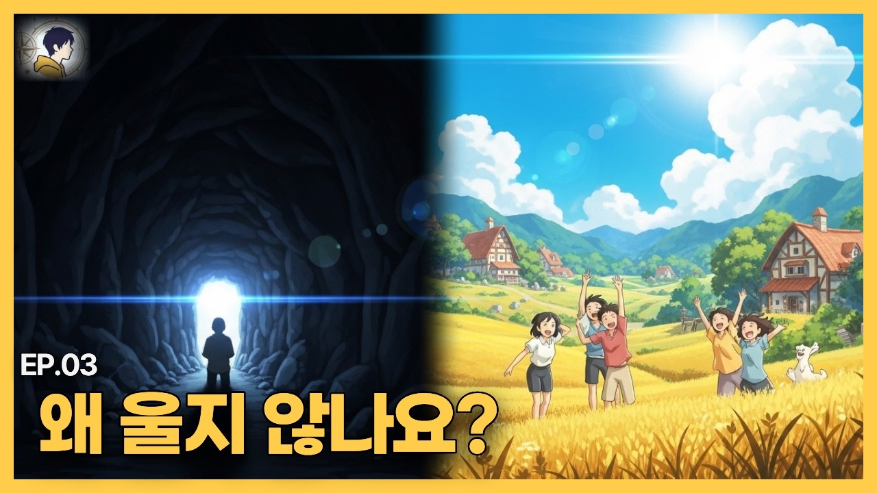결코 울어서는 안 되는 기묘한 마을. 24시간 웃기만 하는 사람들의 비밀 (충격반전) - 제3화: 슬픔을 삼킨 마을