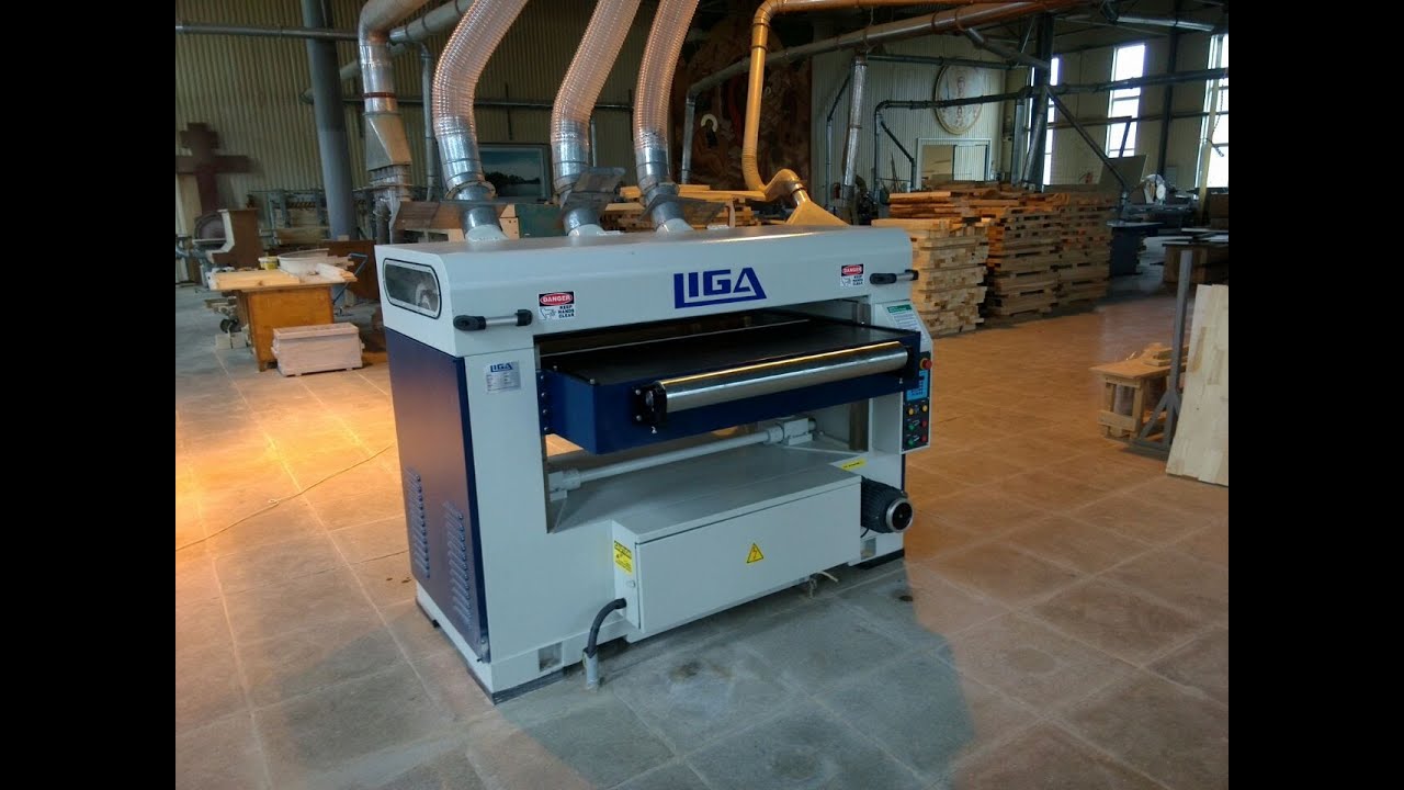 Рейсмусовый станок LIGA LSP-1300DHC на производстве: Московская область город Софрино.