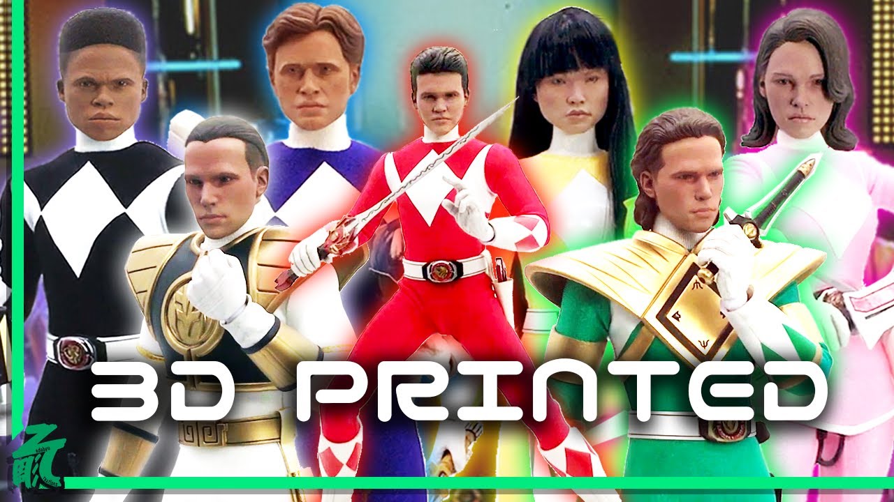 Sculpting ALL 7 Power Rangers (3D Print, Mold, Cast, Paint) 1/6 CUSTOM FIGURE Ace Toyz ThreeZero