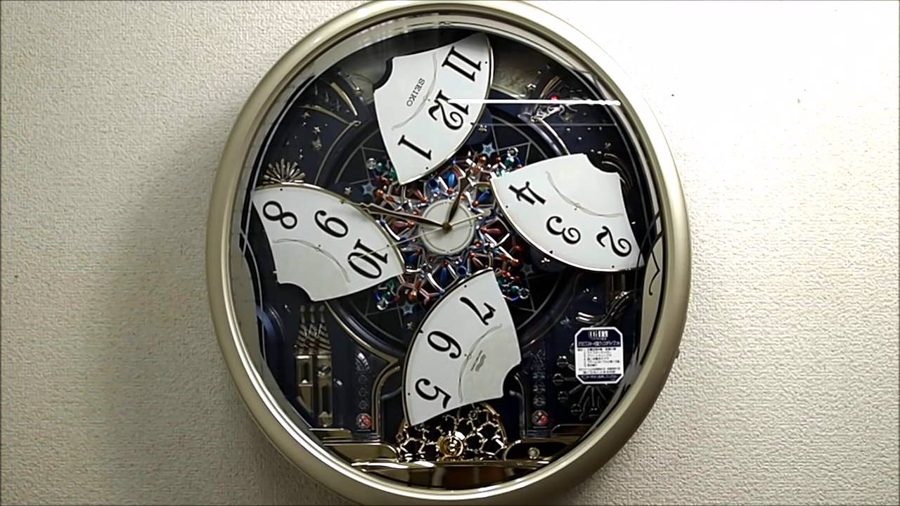 セイコー からくり掛け時計 ウエーブシンフォニー 電波時計 RE561H  SEIKO Melodies In Motion Wall Clock