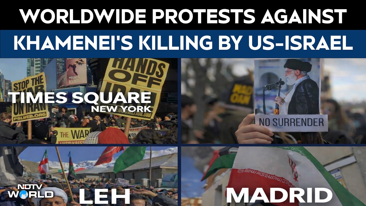 Khamenei News | Protests Erupt Worldwide After US-Israel Strikes On Iran And Killing Of Khamenei
