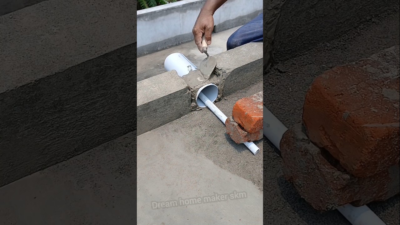 house top pipe installation #youtubeshorts