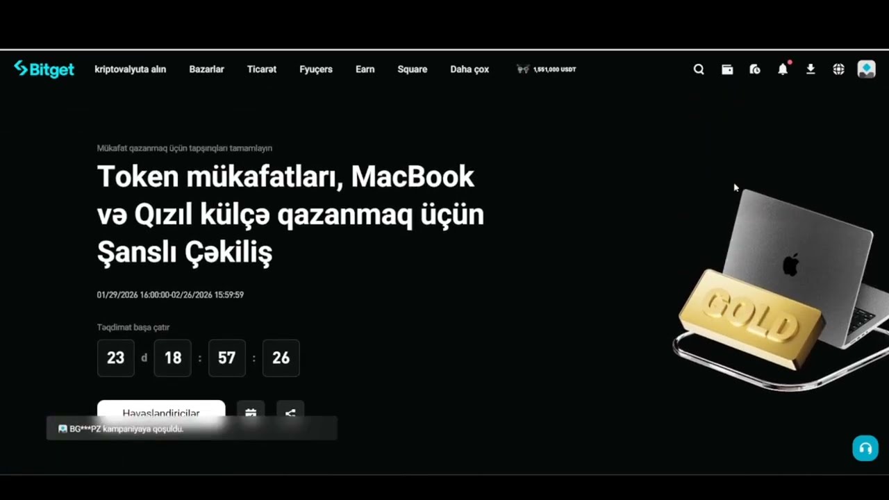Bitget Birjası | Azərbaycan istifadəçilərinə Özəl Yeni Kampaniya 