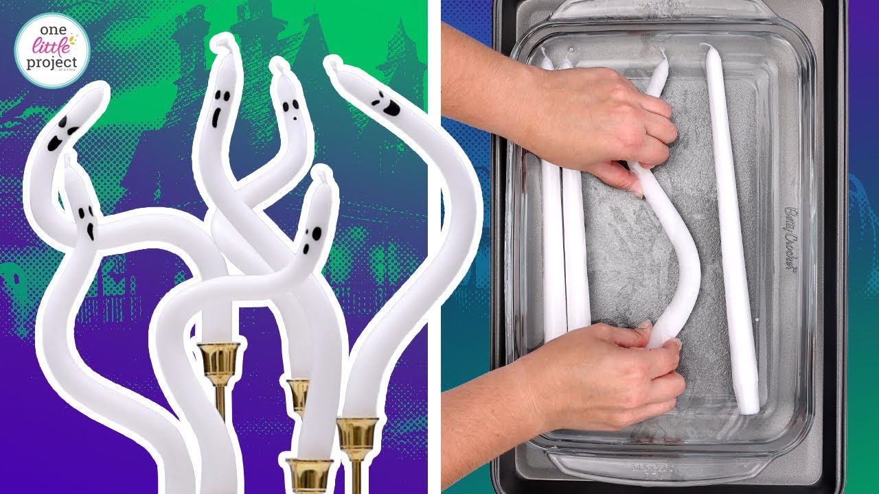 DIY Bendy Ghost Candles | Halloween Bendy Candles