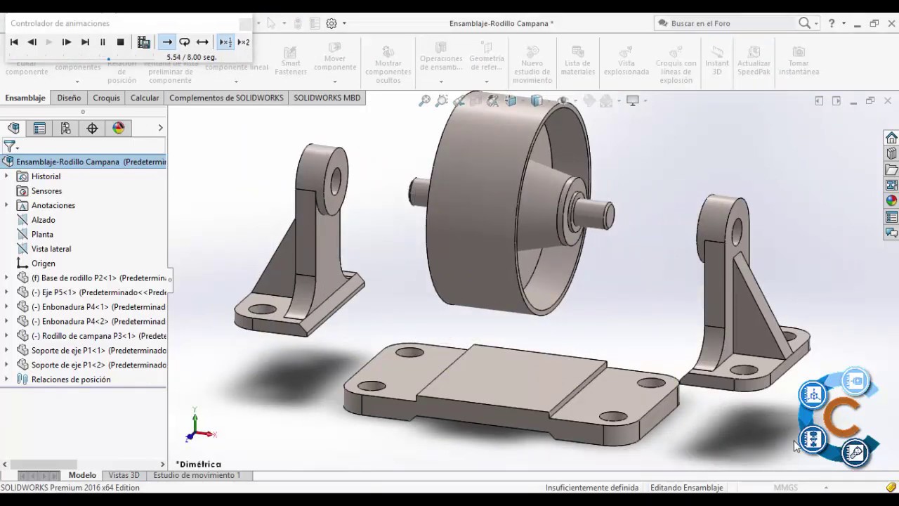 Curso SolidWorks Piezas y Ensamblaje Leccion 1