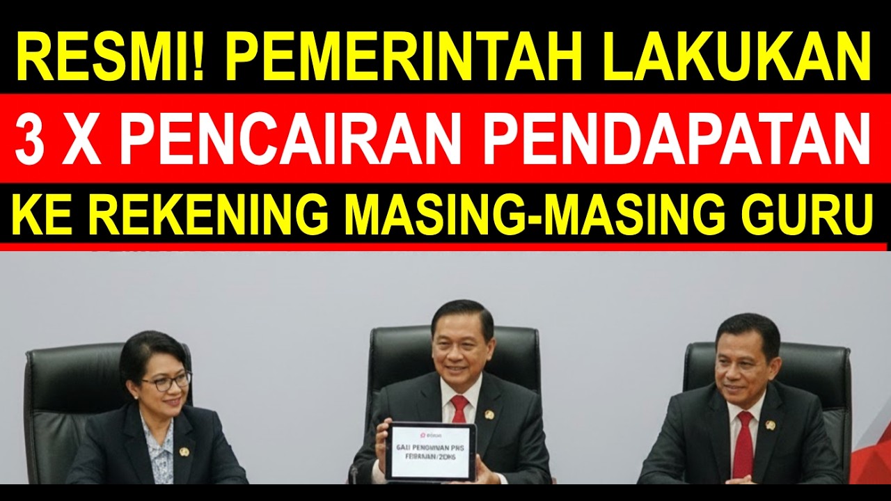 Breaking news kabar gembira guru sertifikasi 3 kali pencairan tunjangan diatas 10 juta Maret 2026