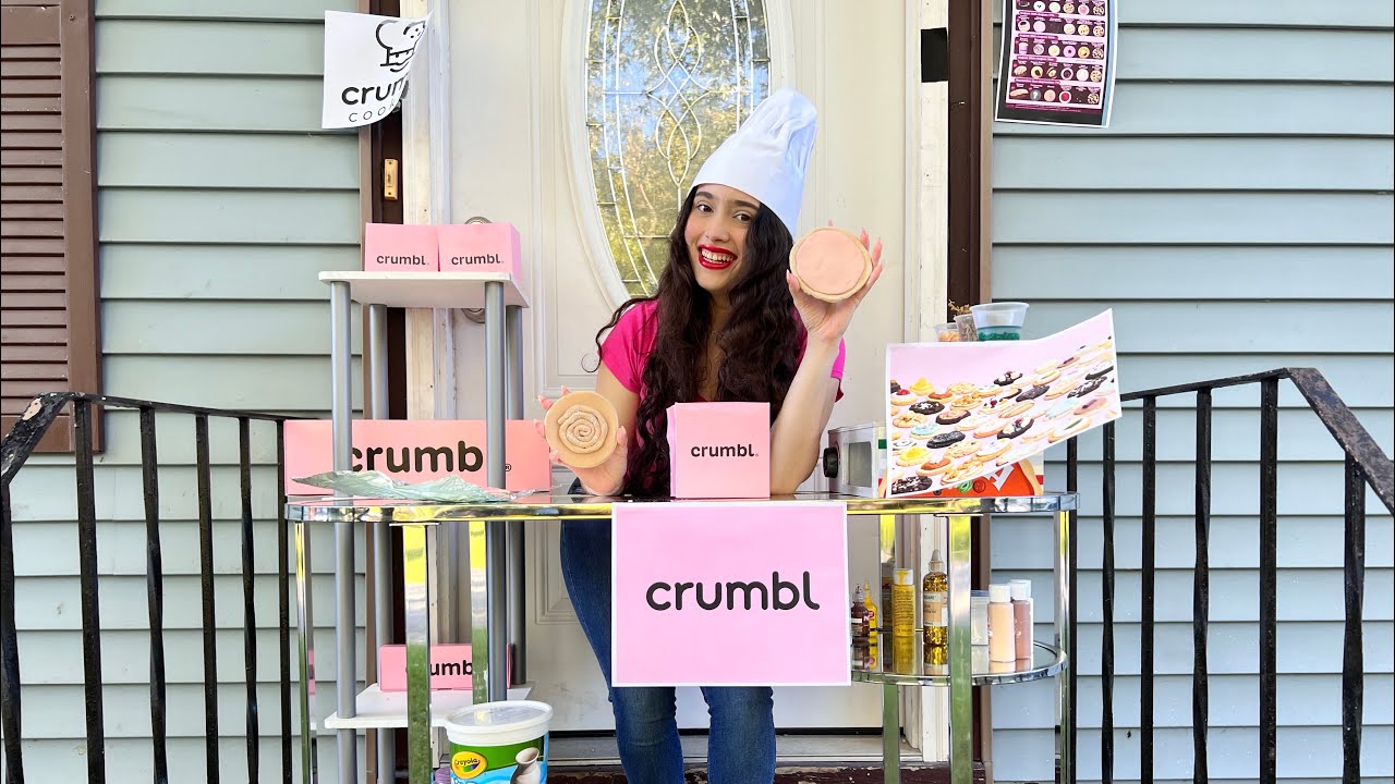 HAGO UNA TIENDA DE GALLETAS DE CRUMBL COOKIE 🍪 DE ARCILLA AFUERA DE MI CASA