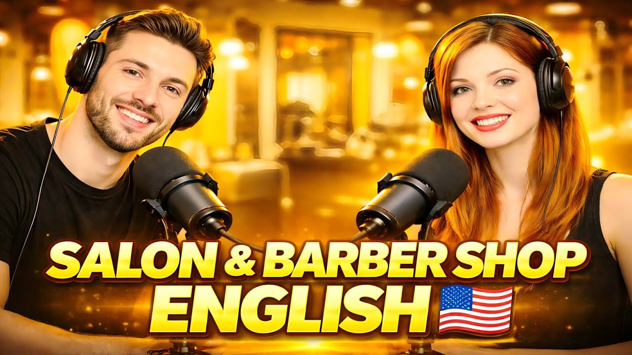  Salon & Barber Shop English 🇺🇸 | Real Conversations for Beginners